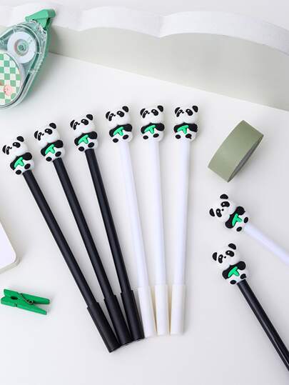 4入組熊貓裝飾中性筆