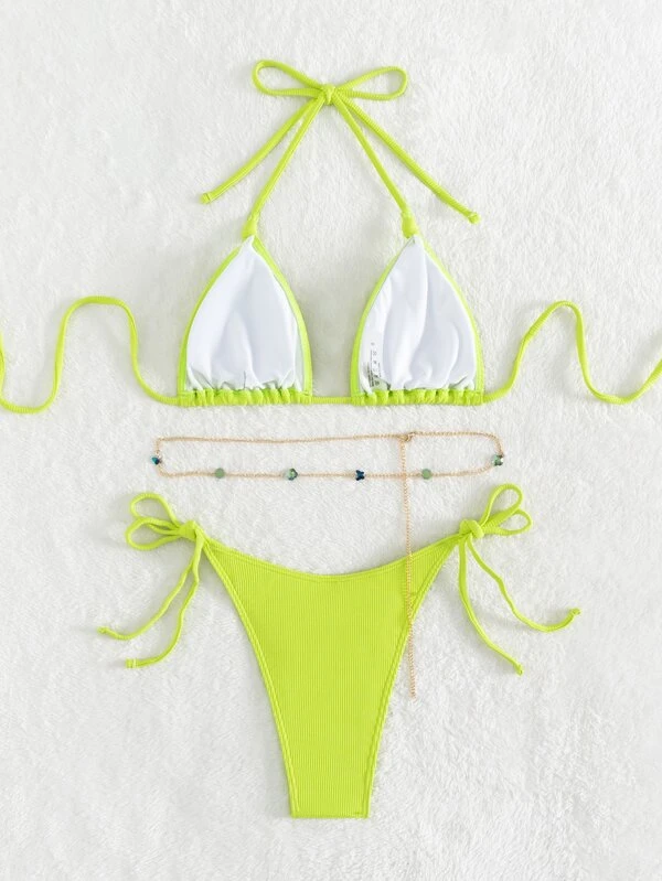 lime bikini set