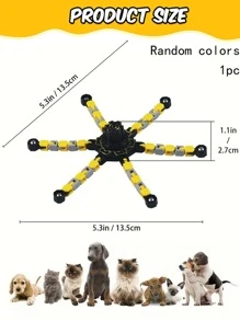 1 cái Màu Sắc Ngẫu Nhiên Đầu Ngón Tay Spinner Thiết Kế Cat Teaser Đồ Chơi - Nhiều màu - Xem 2