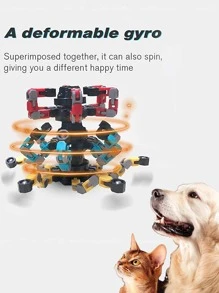 1 cái Màu Sắc Ngẫu Nhiên Đầu Ngón Tay Spinner Thiết Kế Cat Teaser Đồ Chơi - Nhiều màu - Xem 3