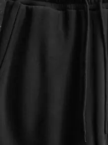 Claim Dot Men Solid Slant Pocket Joggers - Black - View 4