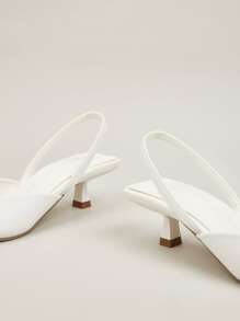 Tacones de aguja con punta puntiaguda y diamantes, nuevos para mujer otoño/invierno 2025 (el material superior del zapato se corta al azar), elegantes, tacones de gatito, para fiesta