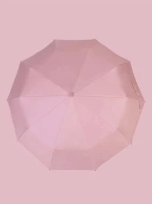 1 pieza Paraguas automático liso - Rosa - Ver 4