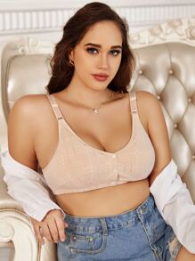 Sujetador con botón delantero - Albaricoque - Ver 3