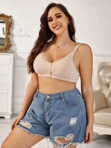 Sujetador con botón delantero - Albaricoque - Ver 4