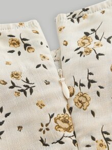 SHEIN MOD Floral Print Puff Sleeve Dress - Multicolor - View 7