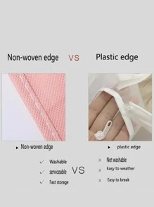 1pc Plain Clothing Cover - Baby Pink - View 4