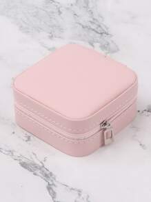 Hộp lưu trữ trang sức hình vuông 1pc - Hồng - Xem 4