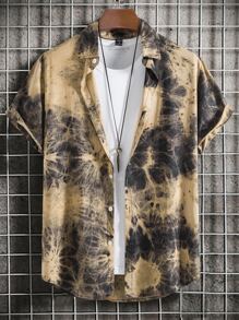 Manfinity Men Tie Dye Shirt Without Tee - Multicolor - View 1