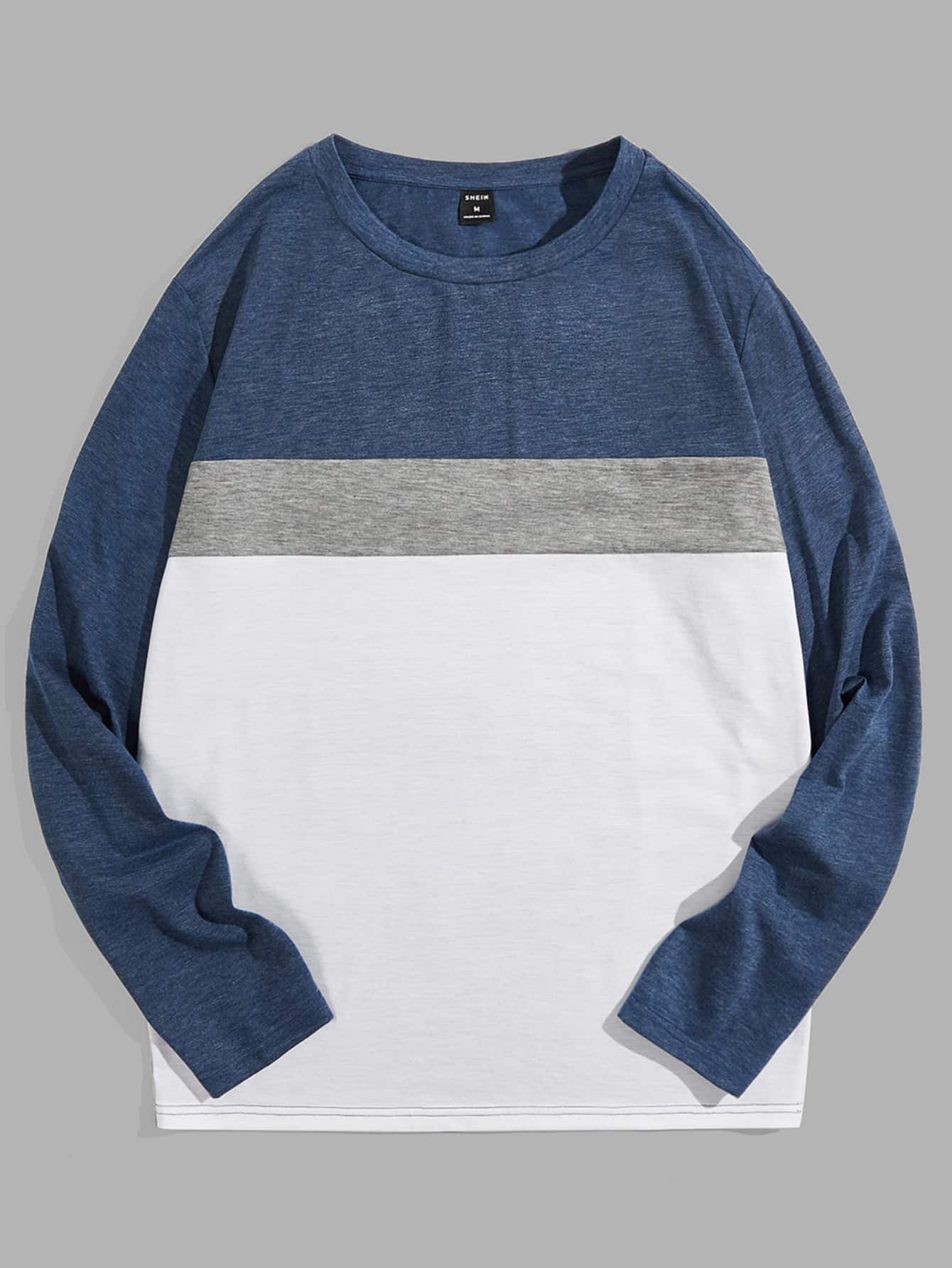 GENTILAND Men Colour Block Tee - Multicolor - View 1