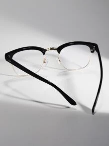 Men Metal Frame EyeGlasses Accessories - Black - View 2