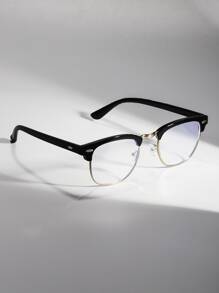 Men Metal Frame EyeGlasses Accessories - Black - View 3