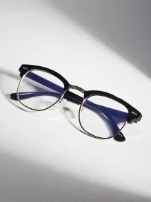 Men Metal Frame EyeGlasses Accessories - Black - View 4