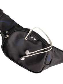 Sports Fitness Running Bag - Black - View 6