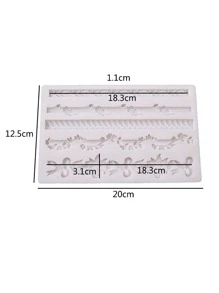 1入組浮雕設計DIY糖果模具 - 白色 - 查看 3