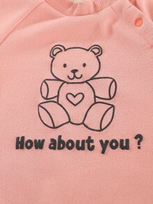 Peninsula Baby 嬰兒女孩圖案搖粒絨連身褲,冬天休閒風格