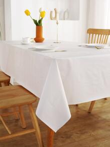 素色防水桌布 - 白色 - 查看 2