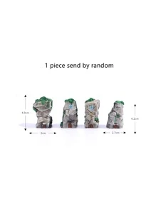 1 pieza Artesanía de decoración de jardín casa al azar - Gris - Ver 3