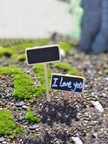 2入組黑板設計園林裝飾擺件