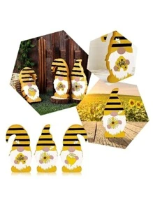 3入組小矮人設計園林裝飾擺件