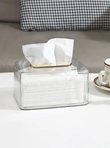 1 hộp đựng khăn giấy trong suốt - Nhiều màu - Xem 1