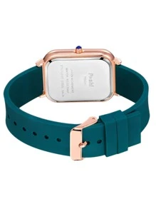 Poshi Silicone Strap Quartz Watch - Green - View 5