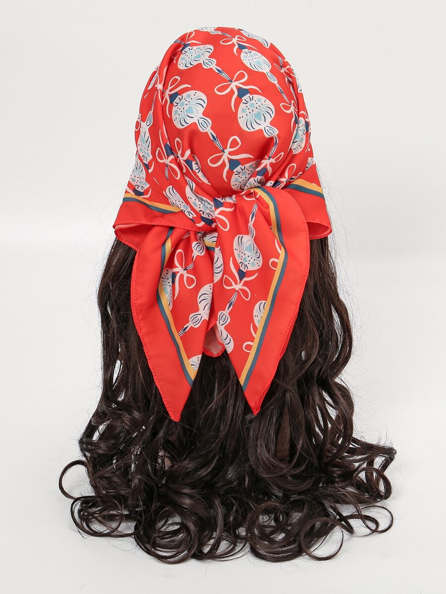 Lantern Pattern Bandana - Multicolor - View 1