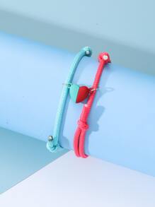 2入組情侶夜光磁性手鏈 - 彩色 - 查看 3