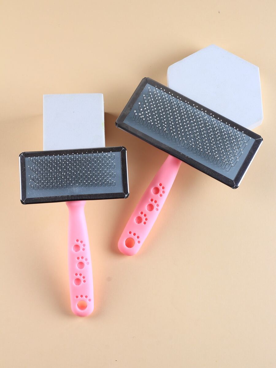 1入組爪子細節寵物梳子 - 粉色 - 查看 1