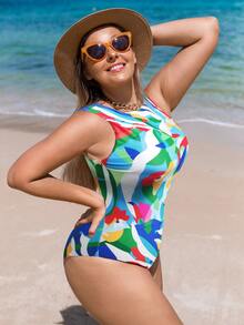Bikinx Maillot de bain une pièce à imprimé végétale - Multicolore - Voir 4