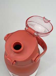 1pc Letter Graphic Insulated Bottle - Red - View 4