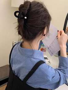 人造珍珠裝飾髮爪