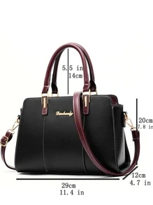 Letter Detail Square Bag - Multicolor - View 4