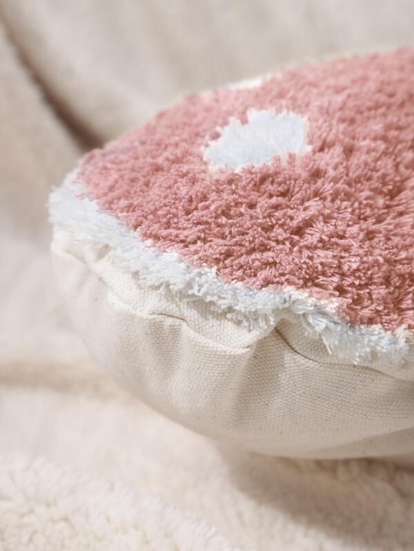 Mushroom Design Fuzzy Decorative Pillow SHEIN UK