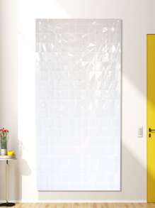 Mtrong Te 1入組派對背景金屬箔流蘇金屬絲窗簾成人兒童生日派對婚禮裝飾嬰兒淋浴用品 - 白色 - 查看 4