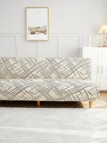 1入組格紋圖案有彈性沙發床套 - 彩色 - 查看 6