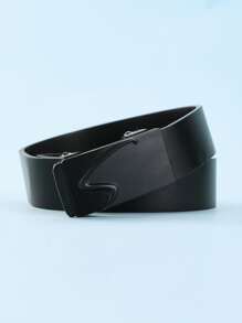 Men Automatic Buckle Belt - Black - View 2