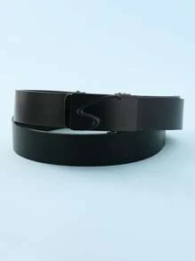 Men Automatic Buckle Belt - Black - View 3