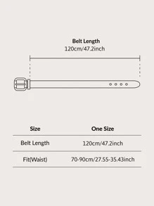 Thắt lưng nam khóa vuông - màu nâu - Xem 5