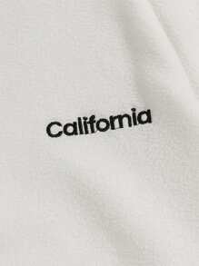 Manfinity RebelGame 男士字母刺绣运动衫和裤子，秋冬款