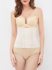 Corsé reductor de cintura sólido, deportivo - Albaricoque - Ver 4