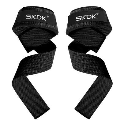 SKDK 1 Pair Adjustable Weight Lifting Wrist Straps Bodybuilding Powerlifting Strength Training Deadlifts Straps.