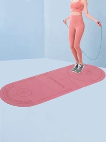 1pc 165*61CM Foldable Skipping Mat - Pink - View 1