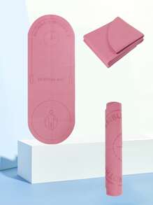 1pc 165*61CM Foldable Skipping Mat - Pink - View 2