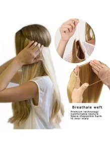 Long Curly Synthetic Hair Extension - Black - View 5