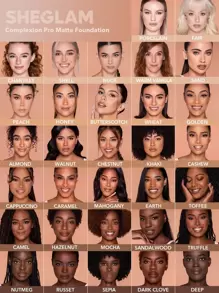 SHEGLAM Complexion Pro Long Lasting Breathable Matte Foundation-Nutmeg Matte Sweat-Proof Foundation Oil Control Full Coverage Pore-Less Concealer Waterproof Flawless Non-Fading Weightless Liquid Foundation Brand Beauty Makeup Face Paint Cosmetic For Women Girls Perfect For Winter Spring Ideal For Y2K Fancy Fashion Suitable For Birthday Gift Party Ready Best Color - Nutmeg - View 8