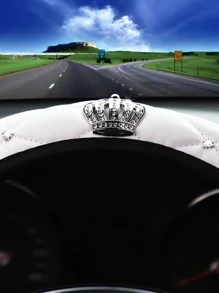 MEIKAXIU 1pc Rhinestone Decor Car Steering Wheel Cover - White - View 4
