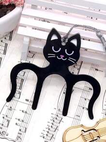 1pc Student Book Clip/Music Score Clip For Music Stand, Piano, And Musicians - Black - View 1