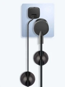 20pcs Plain TPU Car Wire Holder - Black - View 1