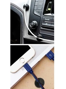 20pcs Plain TPU Car Wire Holder - Black - View 8